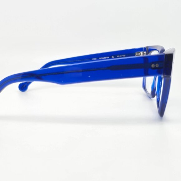 Colors in Optics Sanford Hutton Thompson Cobalt Blue Eyeglasses Frame w/ Case - Picture 8 of 15